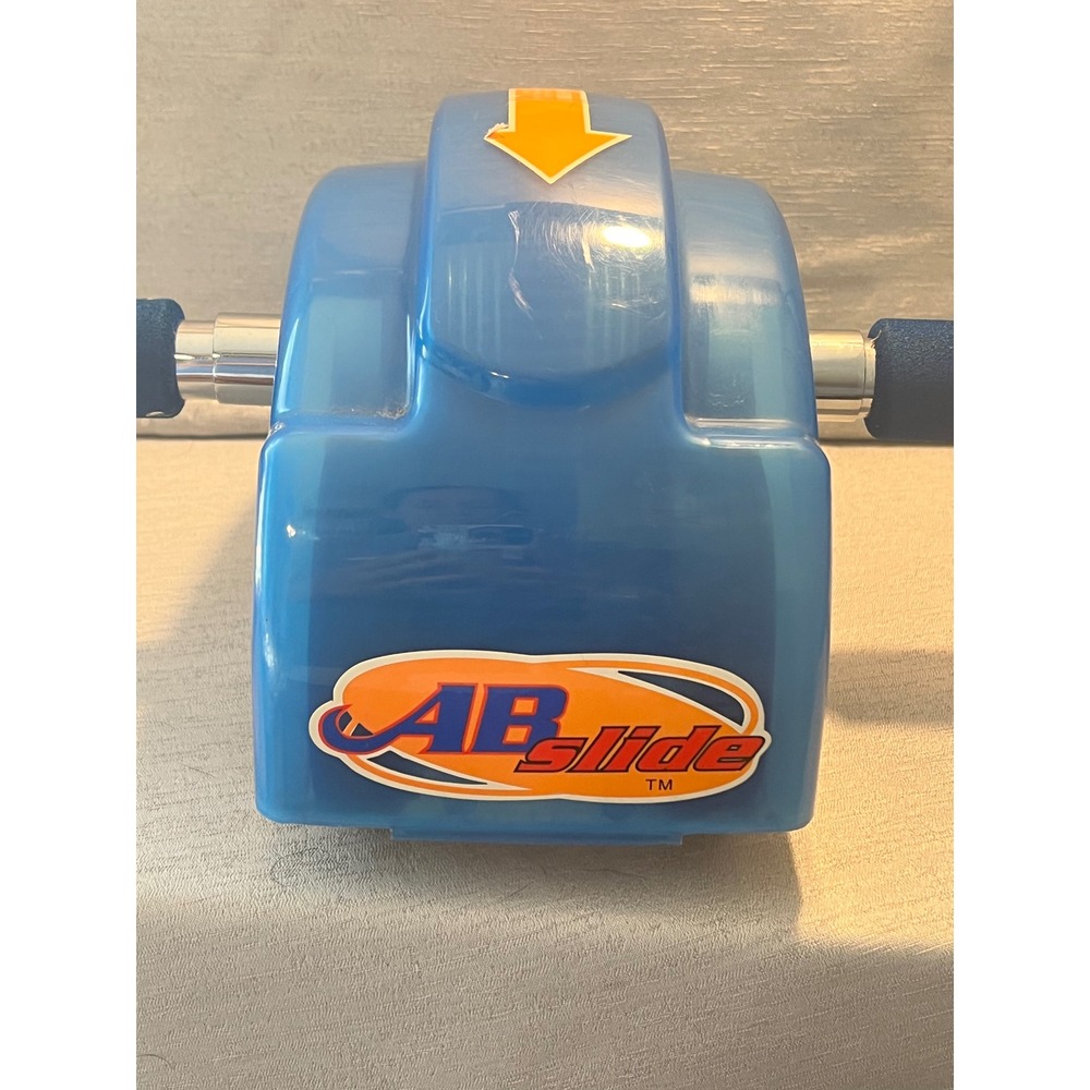 AB Slide Core Workout Roller Blue Four Wheel Abdominal Exerciser Sylmark Inc